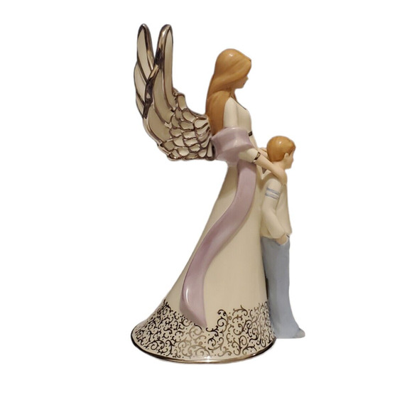 Bradford Editions 2004 Sons Are Gifts To Treasure Forever Musical Figurine Angel - Picture 2 of 5